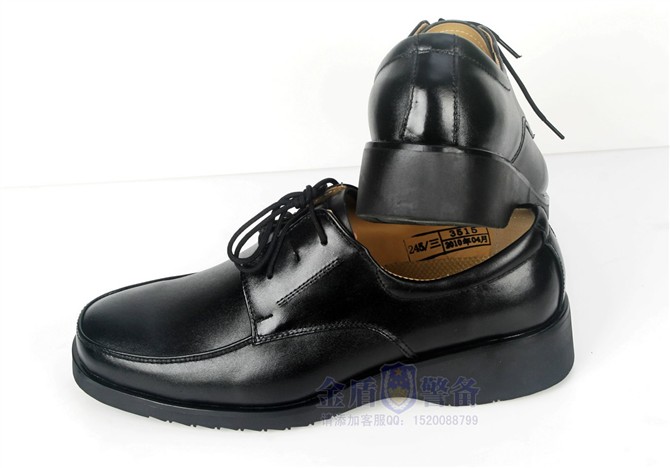 真皮警察皮鞋 警校皮鞋 制式警用执勤皮鞋(普通款公安皮鞋)